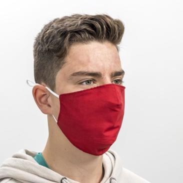 Reusable Fabric Face Mask - burgundy - PACK OF 3