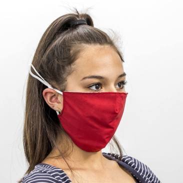Reusable Fabric Face Mask - burgundy - SINGLE