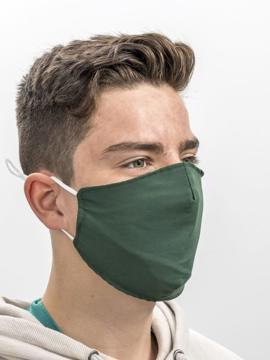Reusable Fabric Face Mask - green - PACK OF 3