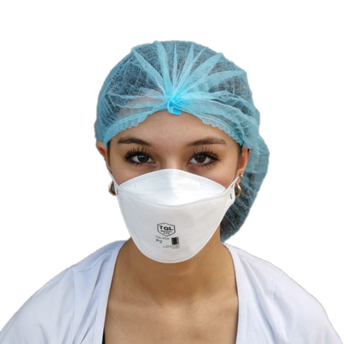 Single use pleated bouffant hat