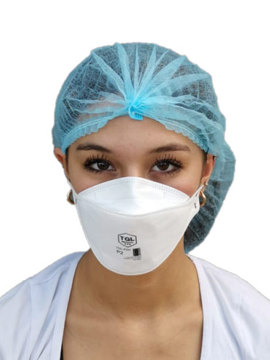 Single use pleated bouffant hat