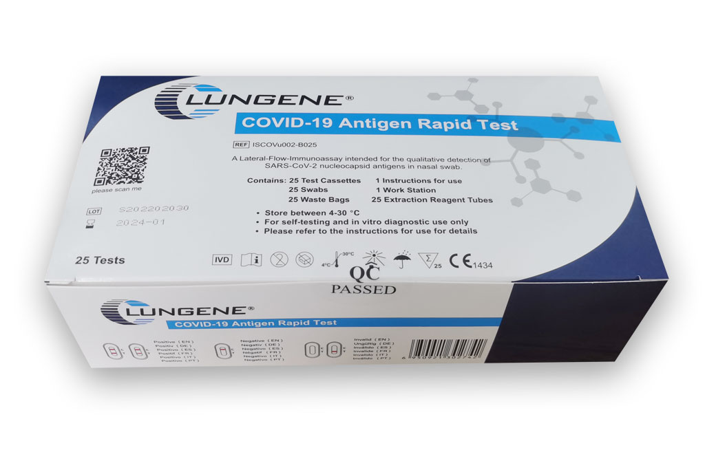 CLUNGENE COVID-19 Antigen Rapid 25 Test box
