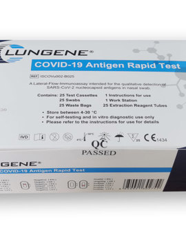 CLUNGENE COVID-19 Antigen Rapid 25 Test box