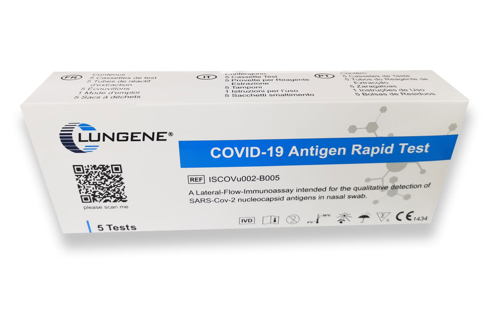 CLUNGENE COVID-19 Antigen Rapid 5 Test box
